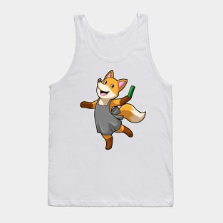 Fox as Hairdresser with Scissors Tank Top